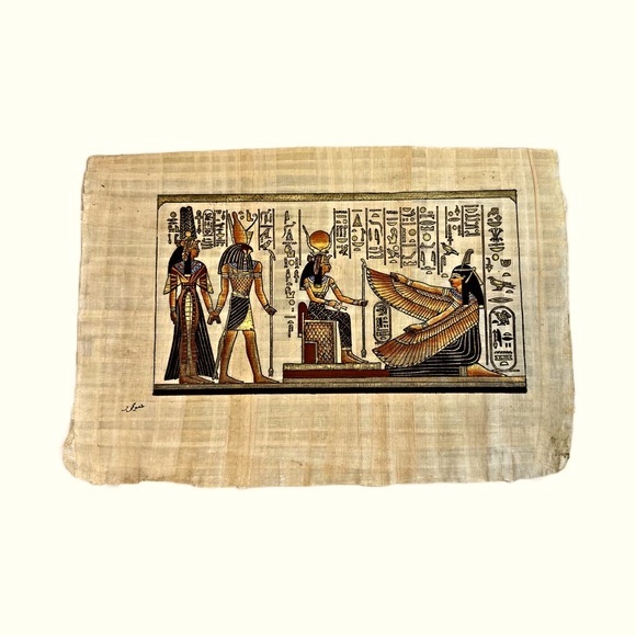 Egyptian Papyrus Paper Art by Delta Papyrus Factory - Picture 1 of 4